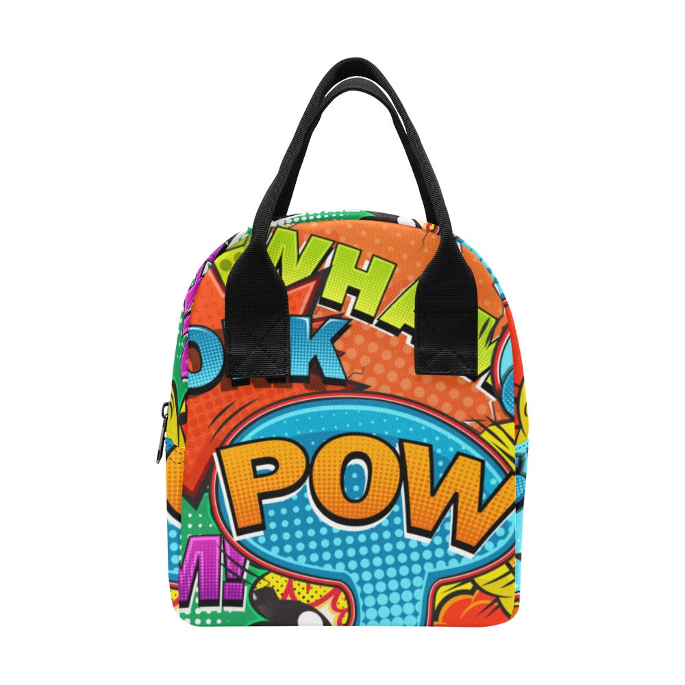 Comic Book 2 -Zipper Lunch Bag One Size Zipper Lunch Bag Printed Offshore
