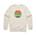Better Days Ahead AS Colour Stencil Crew Sweatshirt Unisex Ecru Sweatshirt Positivity Printed In Australia