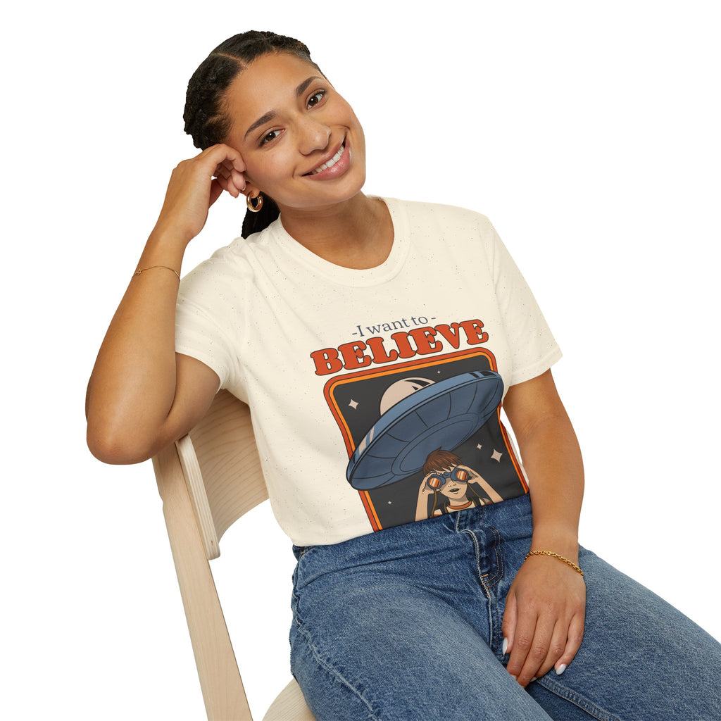 I Want To Believe, UFO - Unisex Softstyle T-Shirt