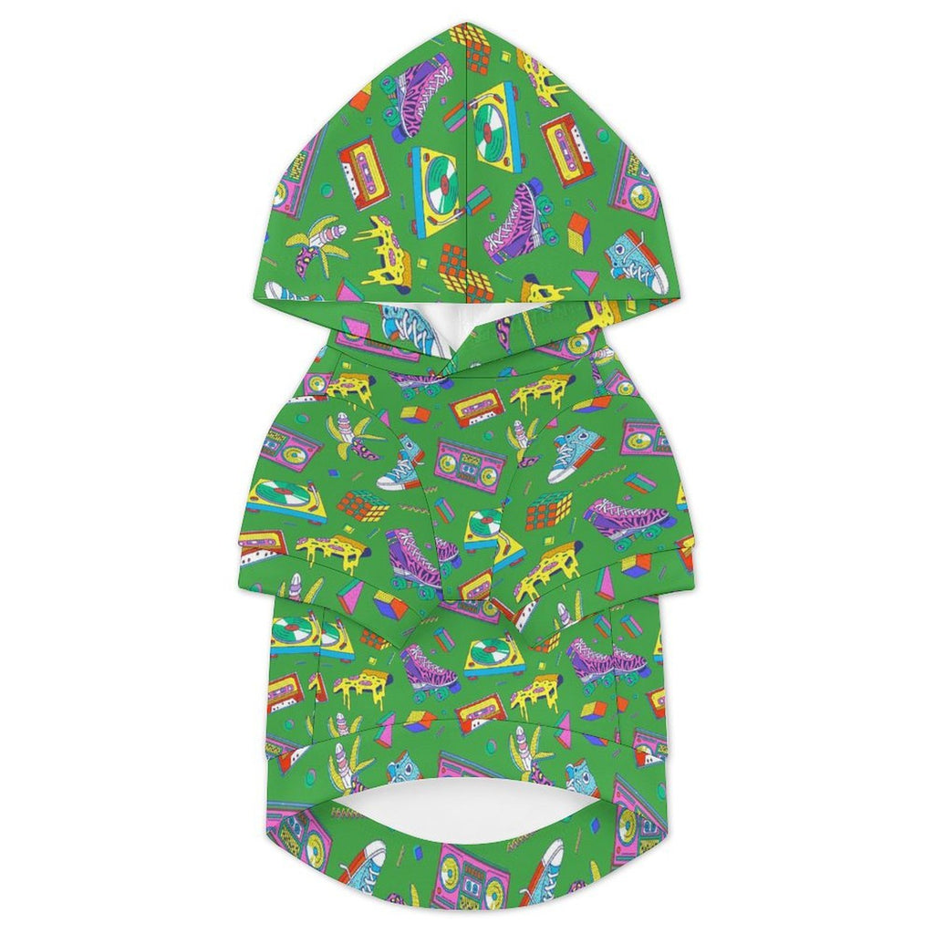 Bright 80's Pet Hoodie (Large Size)