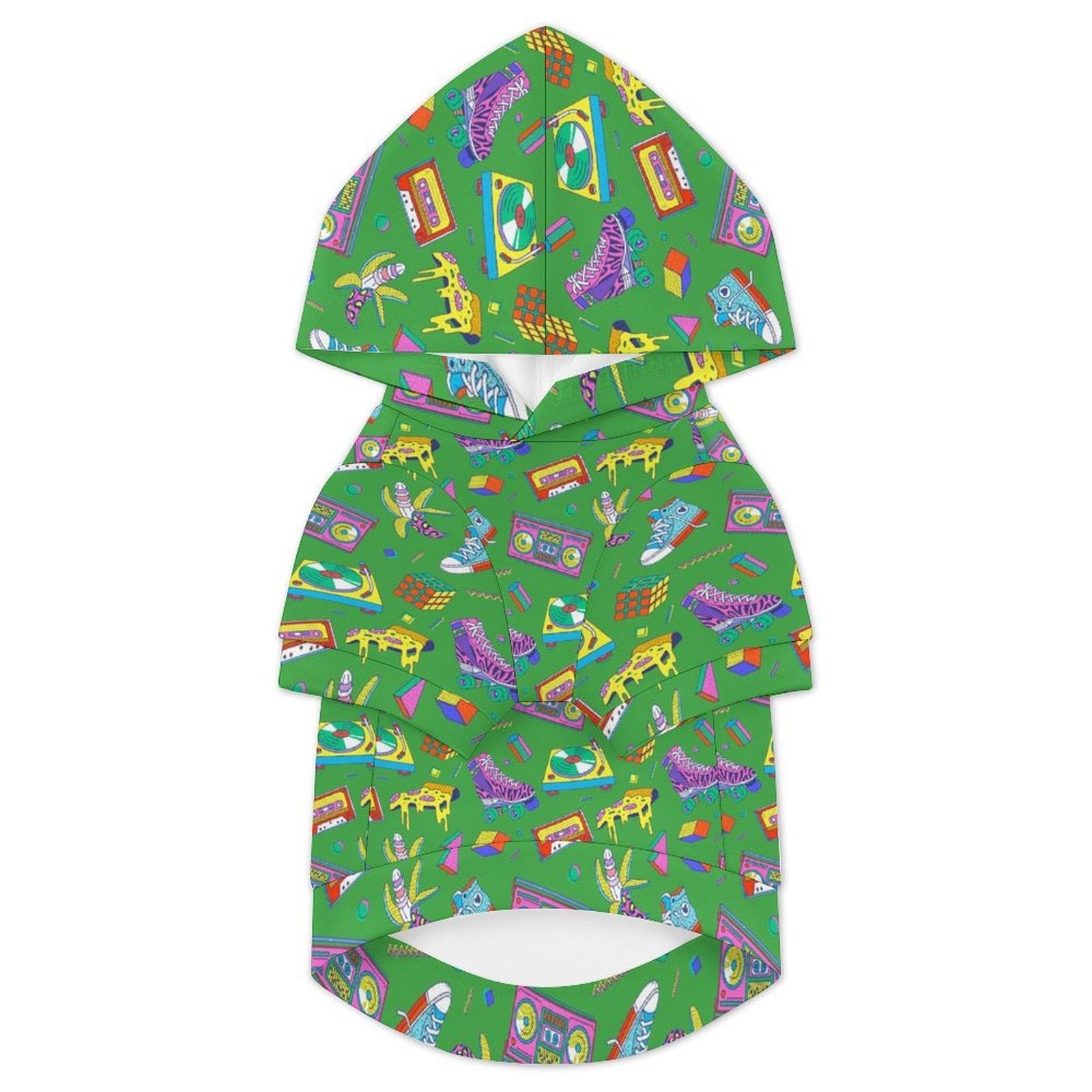 Bright 80's Pet Hoodie (Large Size)