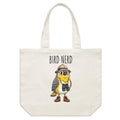 Bird Nerd 2 Shoulder Canvas Tote Bag Default Title Large Tote Bag animal Birds Printed In Australia