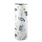 Crane Birds 20oz Tall Skinny Tumbler with Lid and Straw