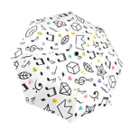 Music Time - Semi-Automatic Foldable Umbrella (Model U12) One Size Semi-Automatic Foldable Umbrella (U12)