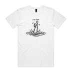 I'm Fine Drowning Thumbs Up Men's AS Colour T-shirt