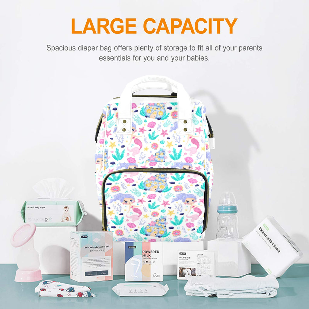 Mermaid World Multi-Function Backpack, Nappy / Diaper Bag Multi-function Backpack, Nappy / Diaper Bag Printed Offshore