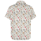 Australian Plants And Animals Women's Short-Sleeve Button Up Shirt Women's Short-Sleeve Button Up Shirt animal Plants Printed Offshore