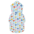 Abstract Cute Flowers Pet Hoodie (Small Size)