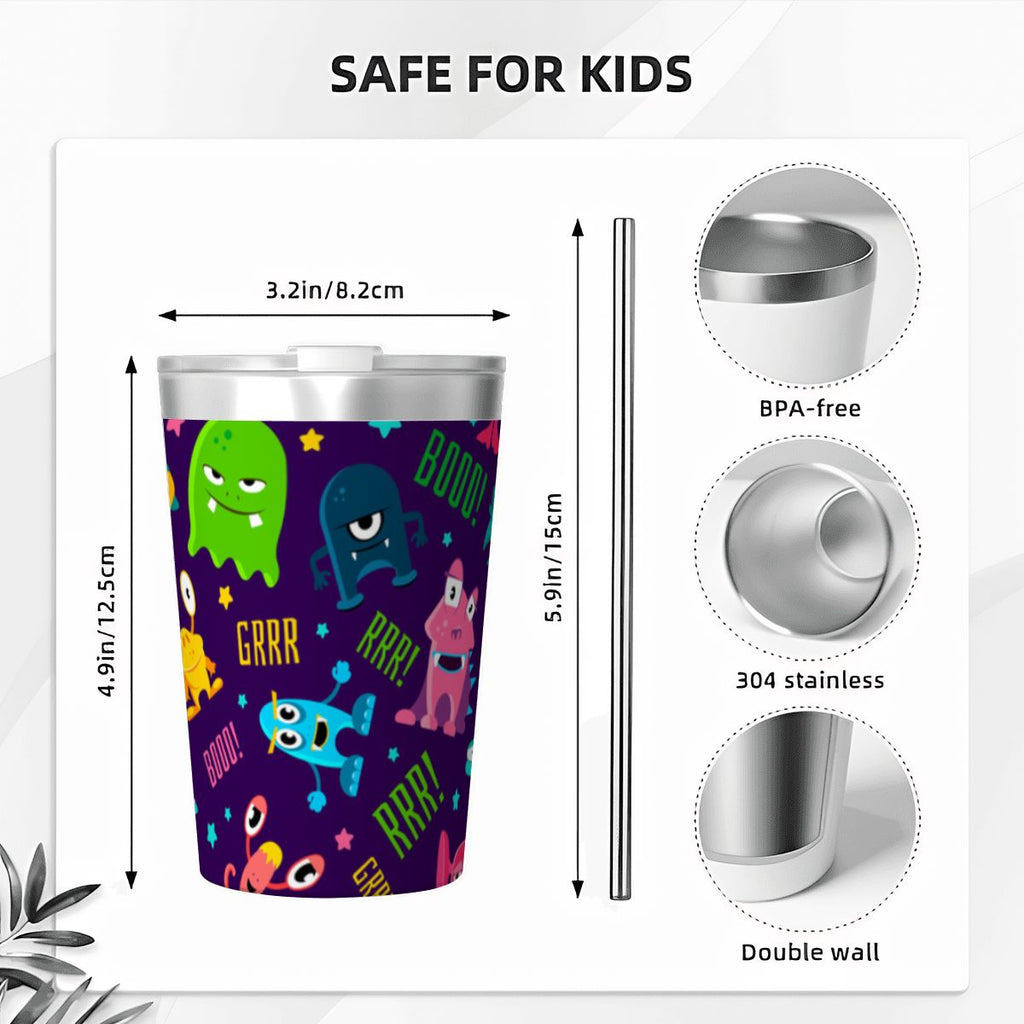 Cheeky Aliens Small Stainless Steel Travel Mug Cup 12oz/350ml