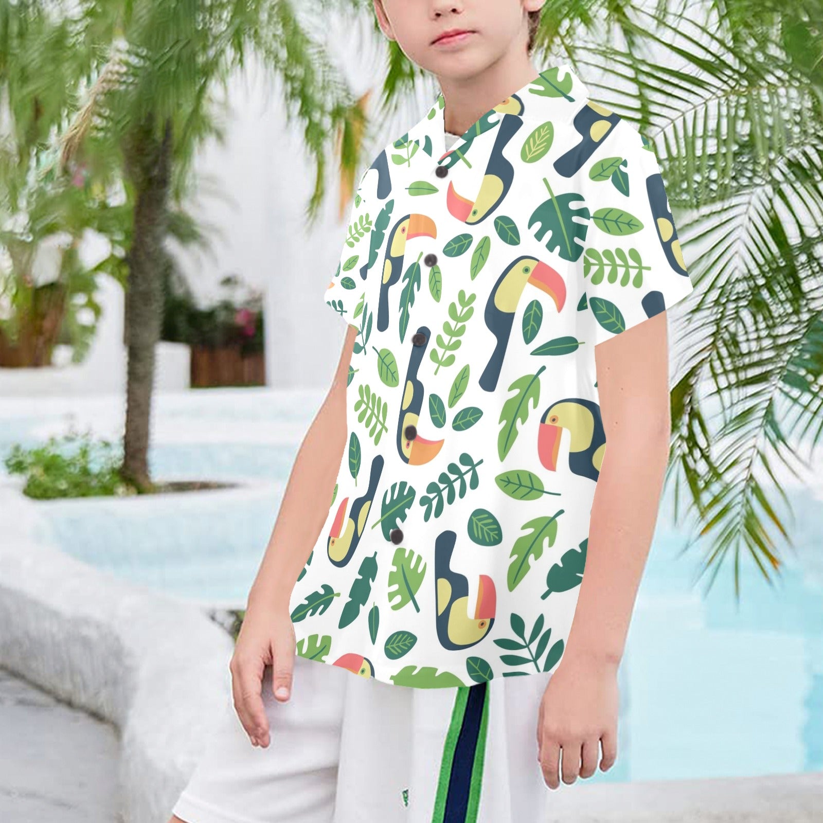 Toucans - Senior Kids Hawaiian Shirt