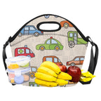 Kids Cars - Neoprene Lunch Bag Neoprene Lunch Bag Printed Offshore