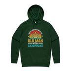 Never Underestimate An Old Man With A Saxophone - Men's AS Colour Hoodie