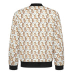 Quokkas Men's Casual Zip‑Up Bomber Jacket