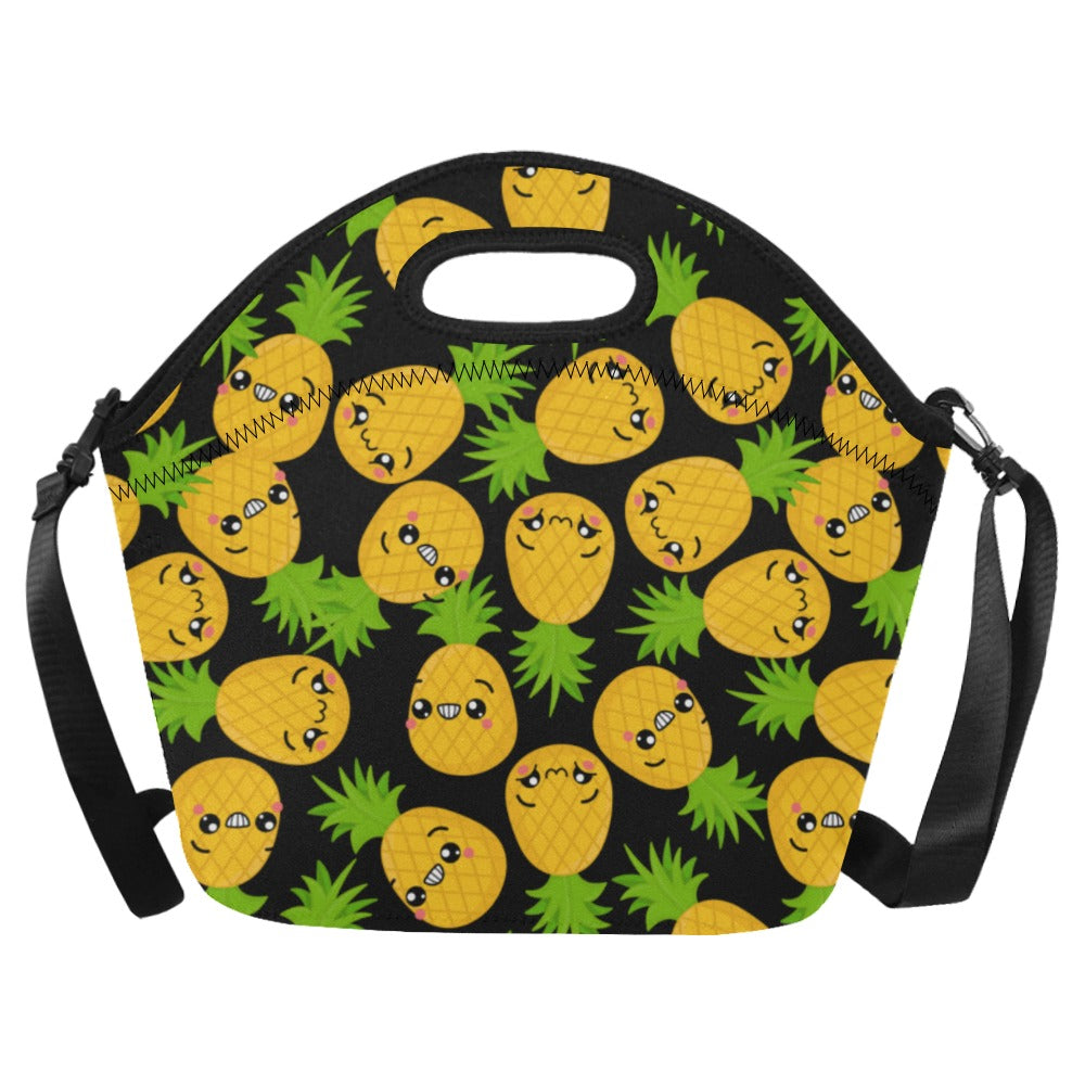 Cool Pineapples - Neoprene Lunch Bag One Size Neoprene Lunch Bag Printed Offshore