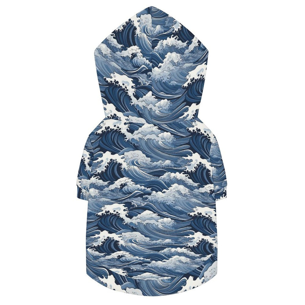 Japanese Waves Pet Hoodie (Large Size)