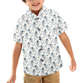 Astronauts And Rocket Ships Junior Kids Hawaiian Shirt
