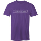 I'm With The Band - Mens T-Shirt Purple Mens T-shirt Music Printed In Australia