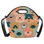 Lots Of Dogs - Neoprene Lunch Bag Neoprene Lunch Bag Printed Offshore