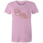 Barista Pouring Coffee - Womens T-shirt Pink Womens T-shirt Coffee Printed In Australia
