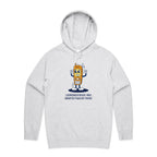 I Remember When I Was Smarter Than My Phone - Mens Hoodie White Marle Mens Hoodie Printed In Australia Tech