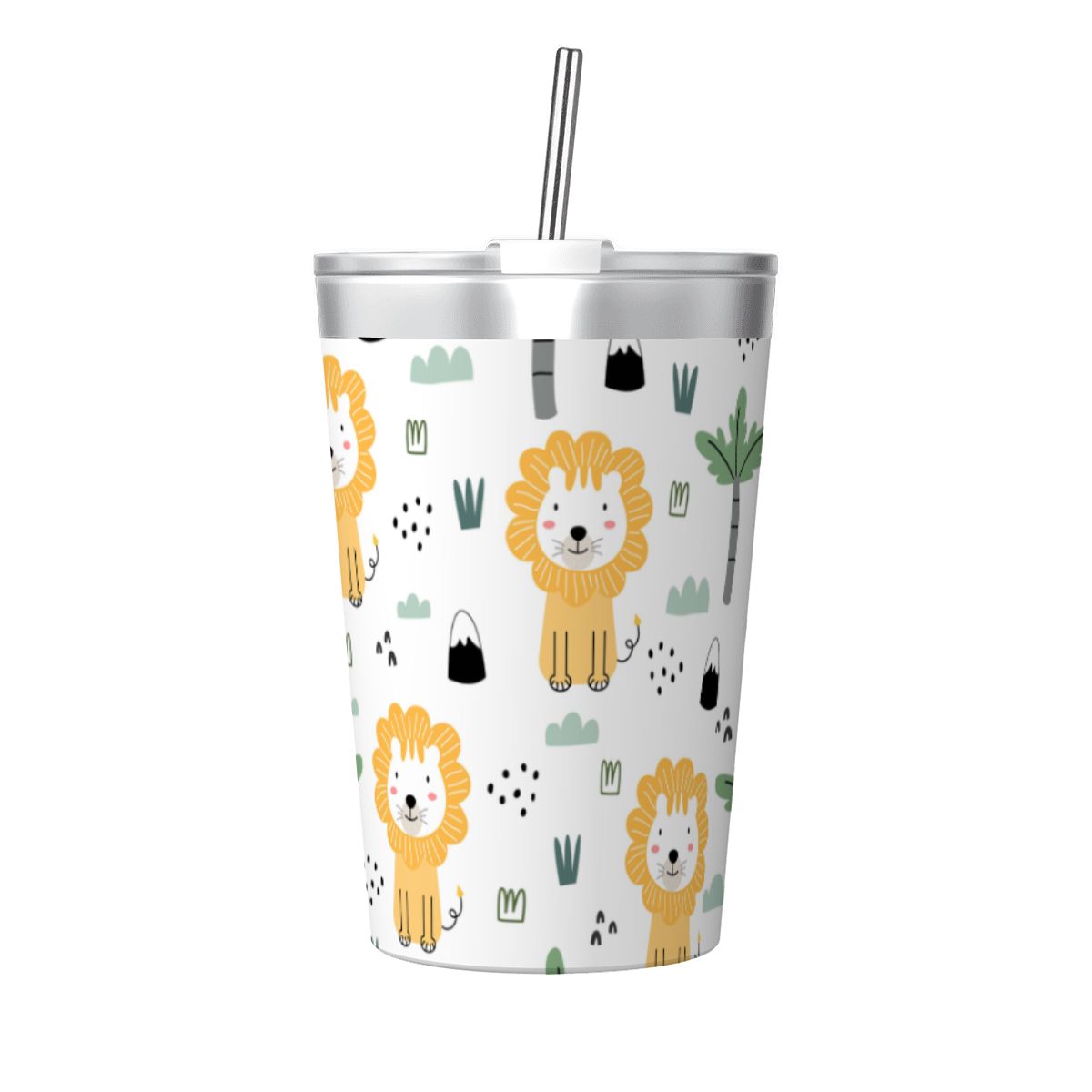 Lions Small Stainless Steel Travel Mug Cup 12oz/350ml