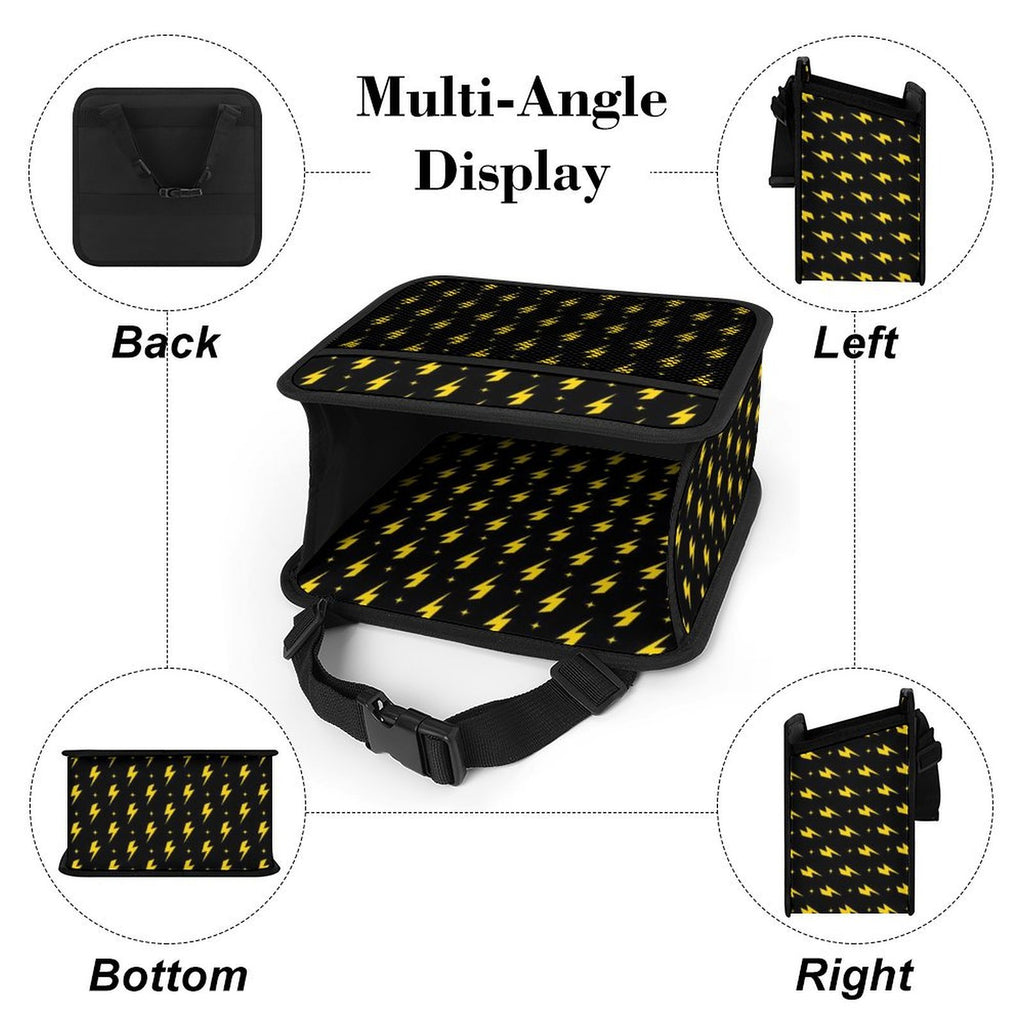 Yellow Lightning Car Seat Back Organiser Car Seat Back Organiser comic Printed Offshore