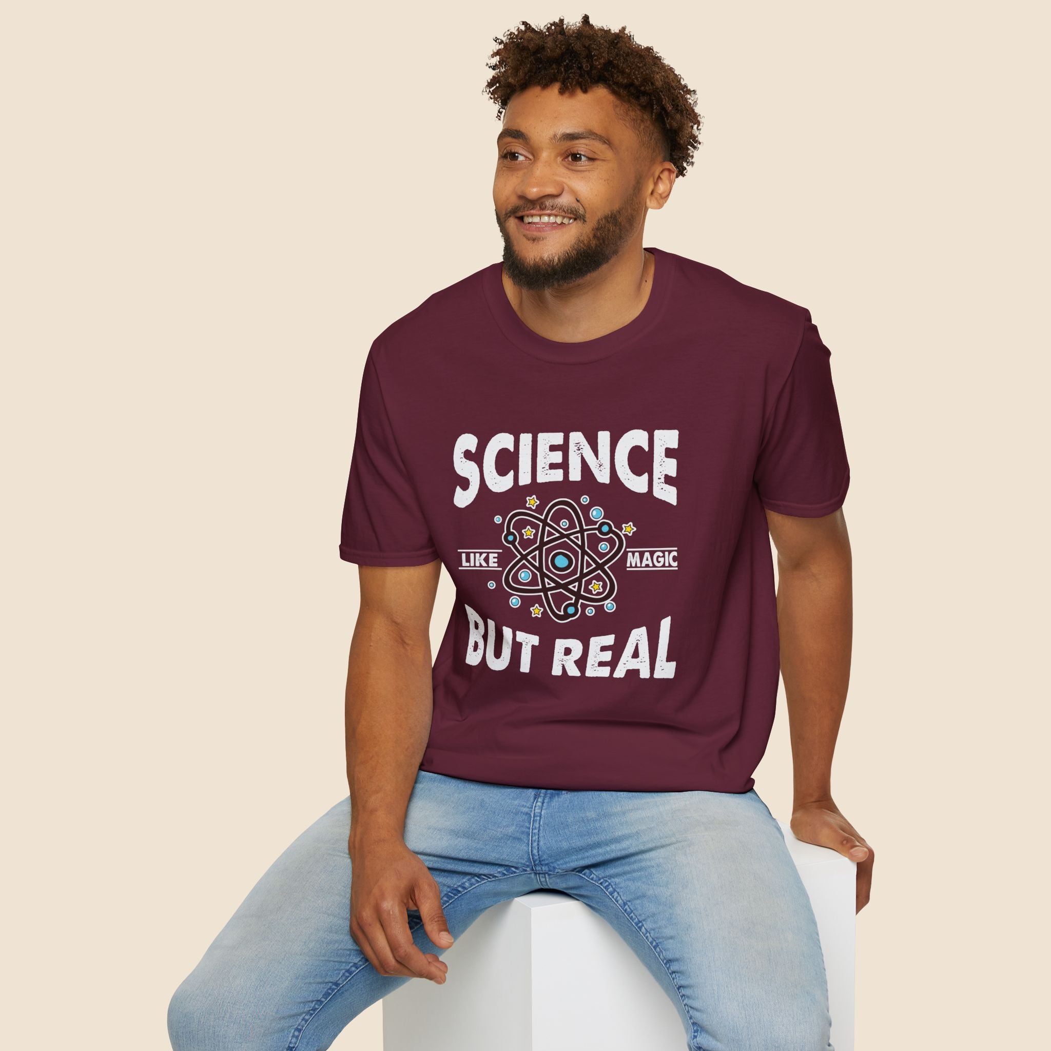 Science, Like Magic But Real Unisex T-Shirt Unisex Adult T-shirt Globally Fulfilled Science