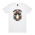 Good Vibes Only, Hippie Mushroom With Sunglasses - Mens T-shirt
