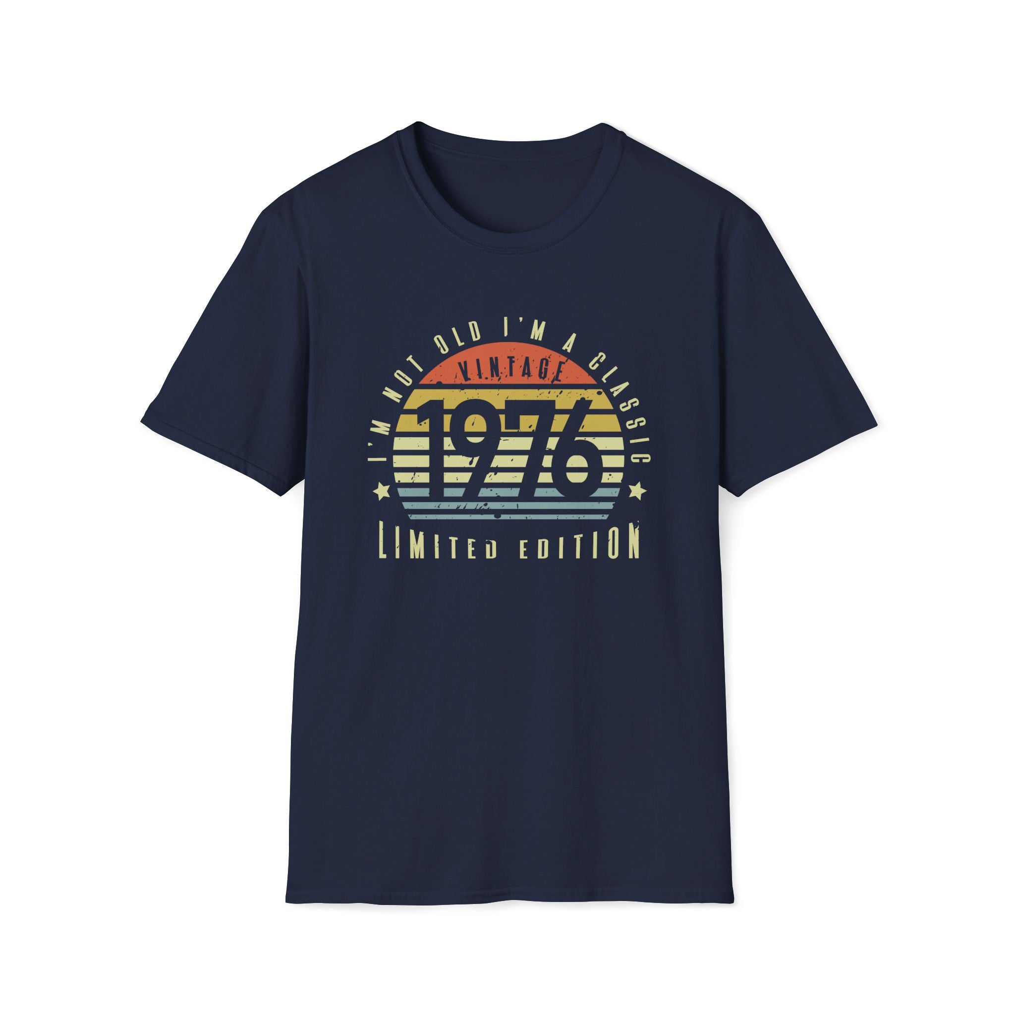 Turning 50, Vintage 1976 - Unisex Softstyle T-Shirt