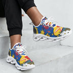 Blue Comic Book Women's Twisted Sole Sneakers