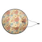 Vintage Retro Floral Wide Brim Bucket Hat Wide Brim Bucket Hat Plants Printed Offshore Retro