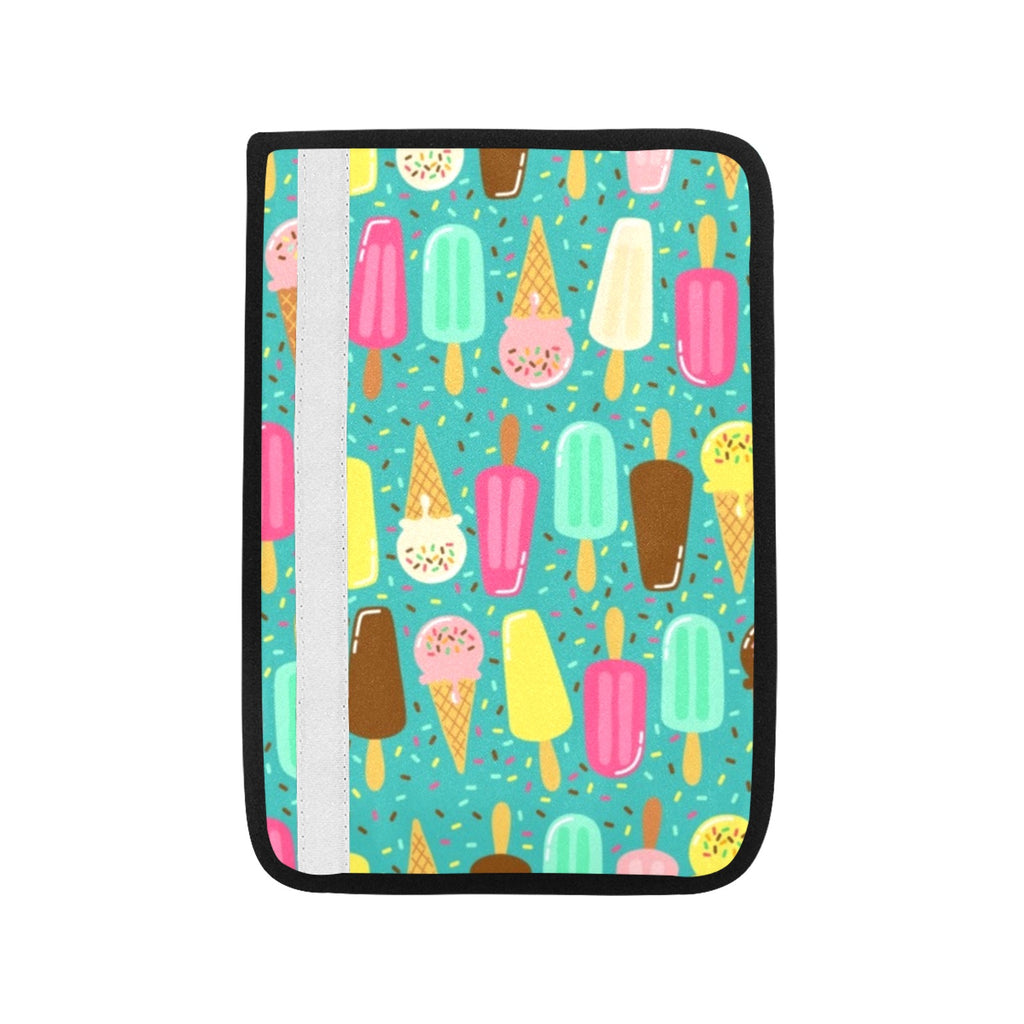 Ice Cream Car Seat Belt Cover 7''x10'' (Pack of 2) Car Seat Belt Cover 7x10 (Pack of 2) Food Printed Offshore