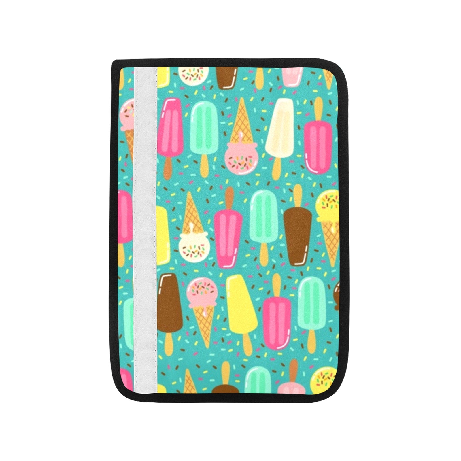 Ice Cream Car Seat Belt Cover 7''x10'' (Pack of 2) Car Seat Belt Cover 7x10 (Pack of 2) Food Printed Offshore