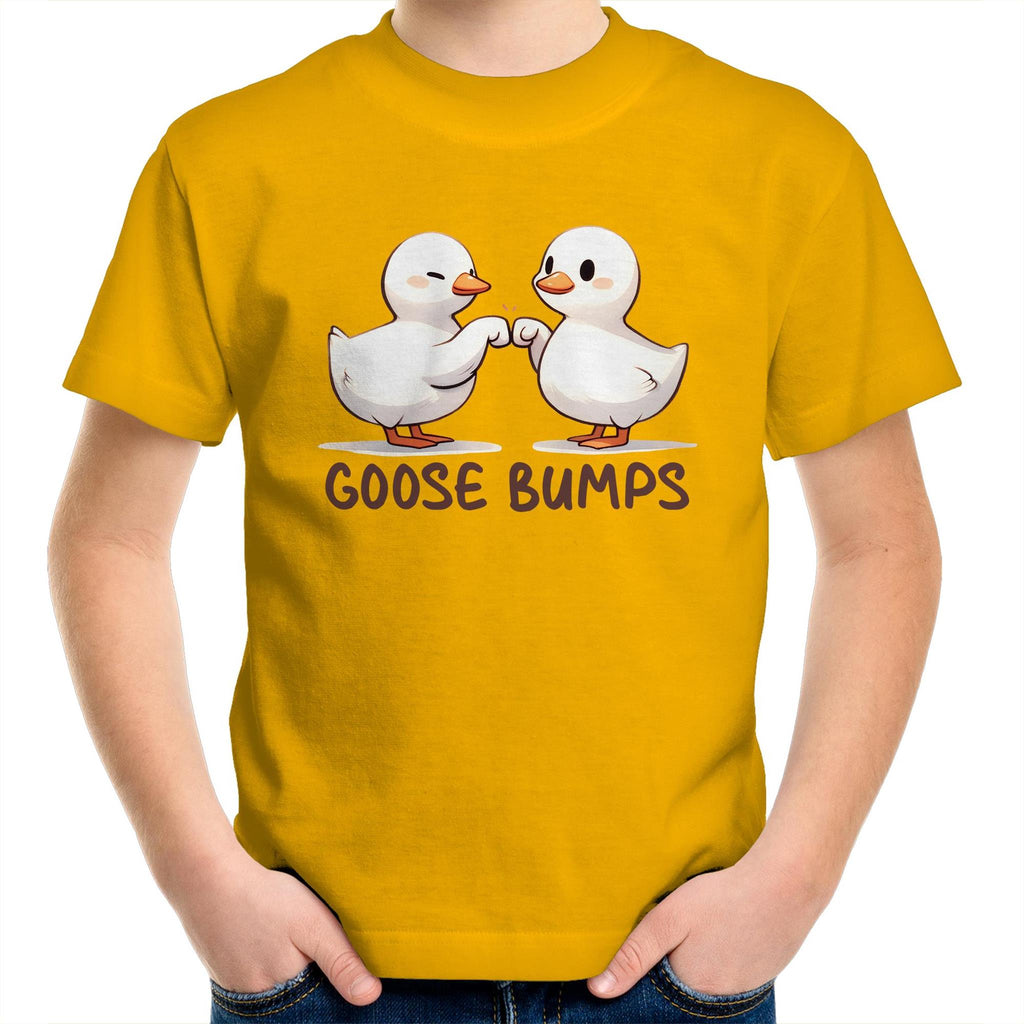 Goose Bumps - Kids Youth T-Shirt Gold Kids Youth T-shirt animal Printed In Australia