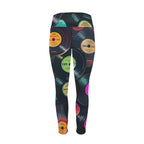 Retro Vinyl Records - Women's High Waist Pockets Yoga Leggings