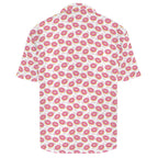 Pink Donuts Men's Crinkle Hawaiian Shirt