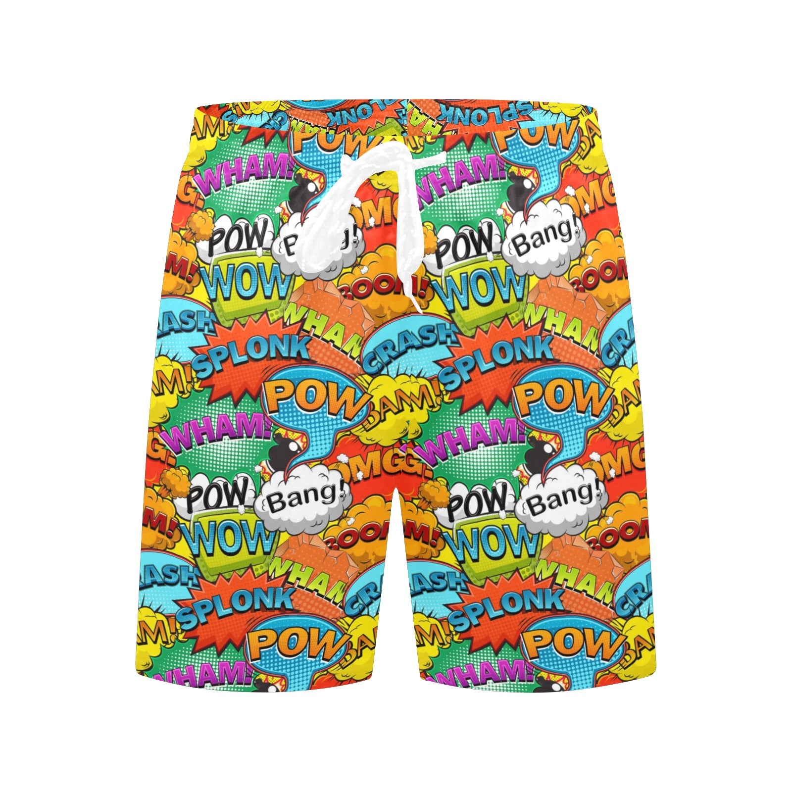 Comic Book 2 - Men's Mid-Length Beach Shorts Men's Mid-Length Beach Shorts comic Printed Offshore