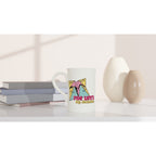 For Life's Big Decisions - White 10oz Porcelain Slim Mug Porcelain Mug Games Globally Fulfilled