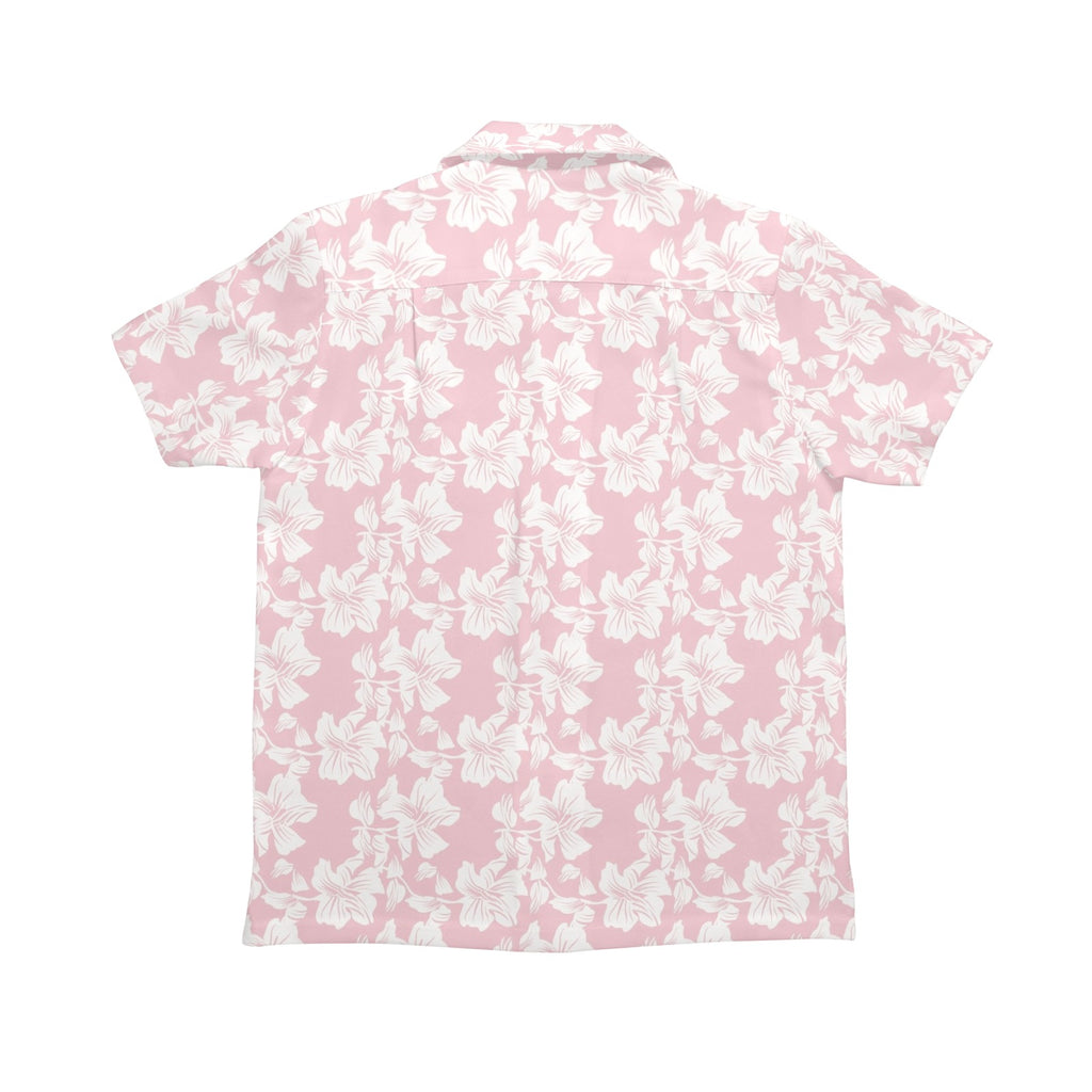 Pink Hawaiian Floral Senior Kids Hawaiian Shirt
