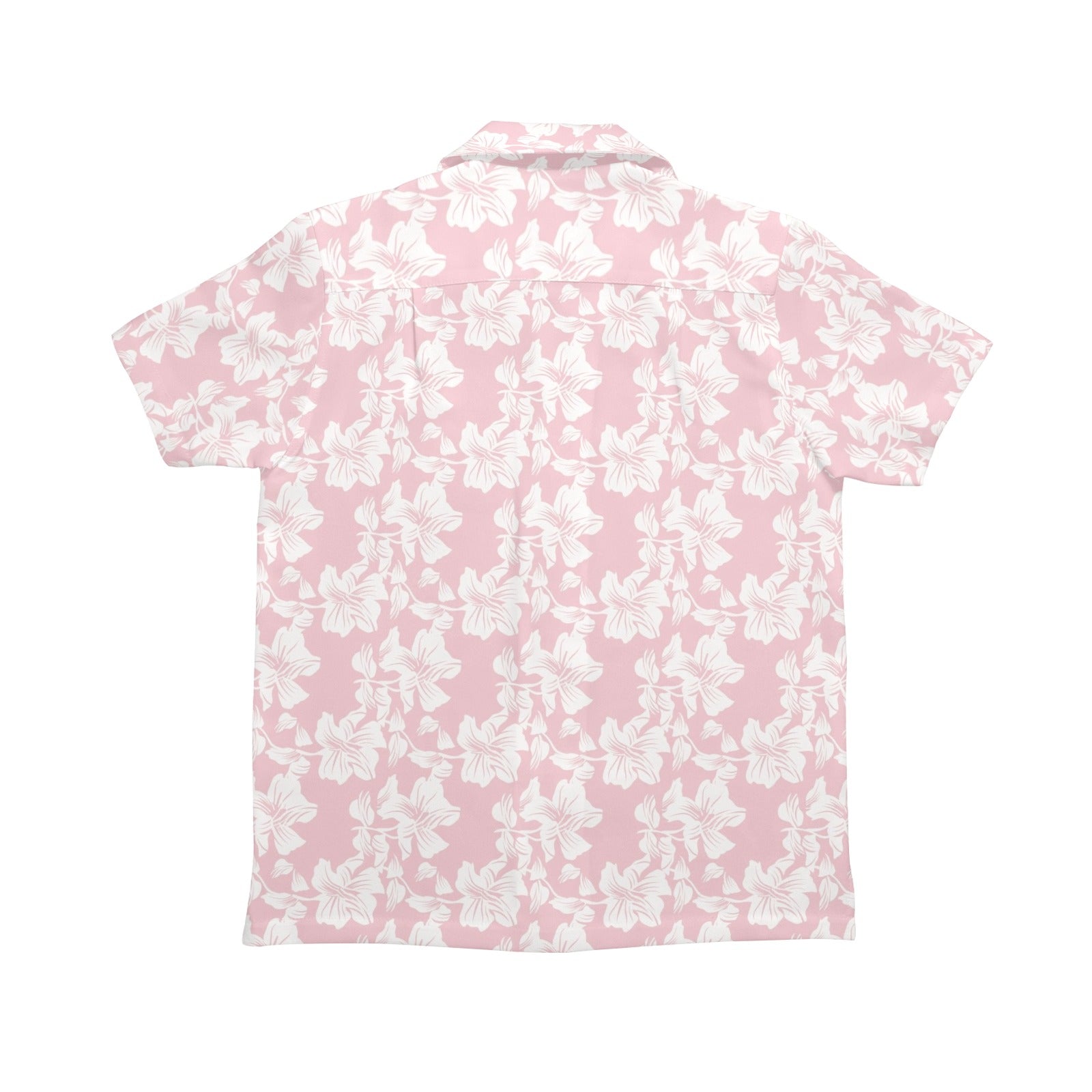 Pink Hawaiian Floral Senior Kids Hawaiian Shirt