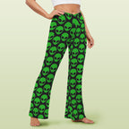 Aliens High Waist Crossover Tummy Control Flare Leggings High Waist Flare Leggings Printed Offshore Sci Fi
