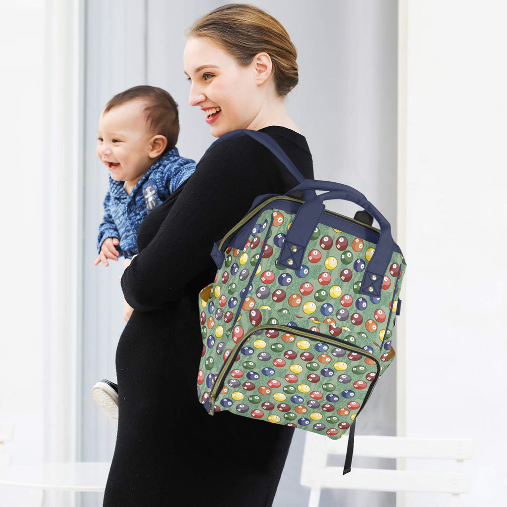 Pool Balls - Multi-Function Backpack, Nappy / Diaper Bag