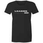 Loading - Womens T-shirt Black Womens T-shirt Printed In Australia Tech