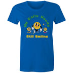 My Daily Moods - Womens T-shirt Bright Royal Womens T-shirt Printed In Australia