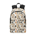 Lots Of Cats Fabric Backpack One Size Fabric Backpack animal Printed Offshore