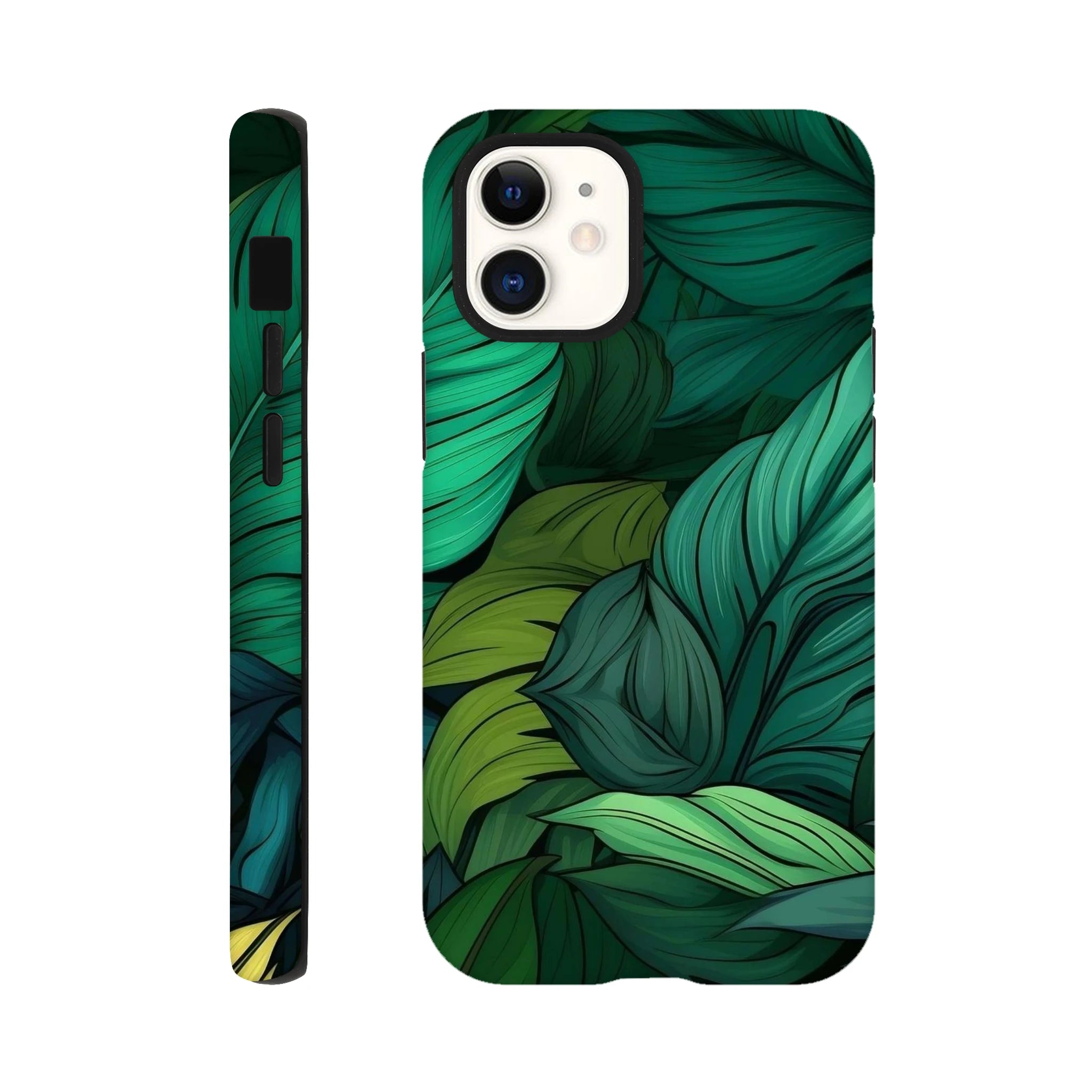 Tropical Leaves - Apple iPhone Tough case iPhone 12 Mini iPhone Tough Case Globally Fulfilled Plants