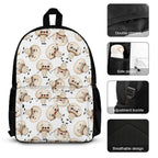 Cute Mushrooms Three Piece Backpack Set Three Piece Backpack Set Printed Offshore