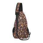 Coffee Beans Chest Bag Cross Body Chest Bag Coffee Printed Offshore