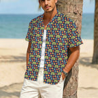 Hippie Caravan Men's Crinkle Hawaiian Shirt