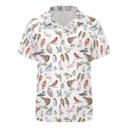 Birds Of A Feather Kids Youth Short Sleeve Button Up Shirt